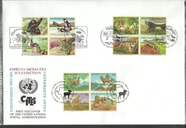 d712 UNO-Tiere/ Trio FDC 72 aus 2002