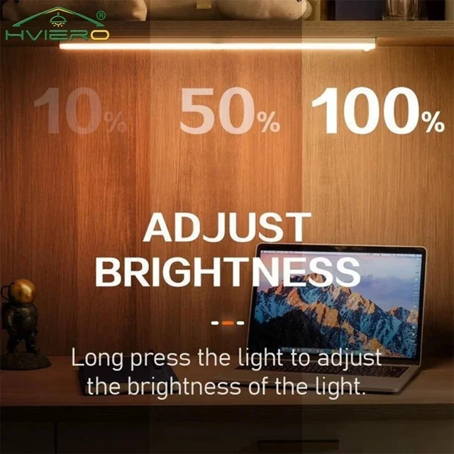 NIGHT LIGHTS WIRELESS LED Motion Sensor Magnetic Lamp USB Rechargeable ...