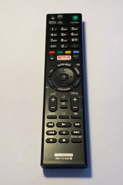 SONY REPLACEMENT REMOTE RMT-TX100D / RMT-TX100A For KDL-55W800C, KDL65W850C