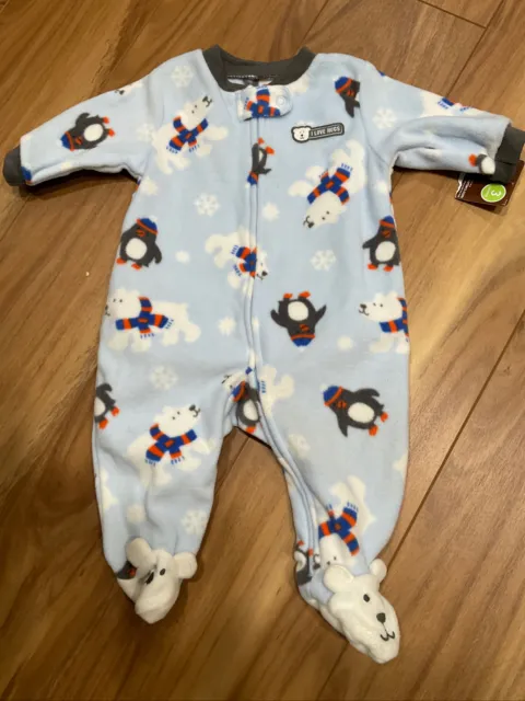 carters one piece footed pajamas Infant Boys  3 months NWT