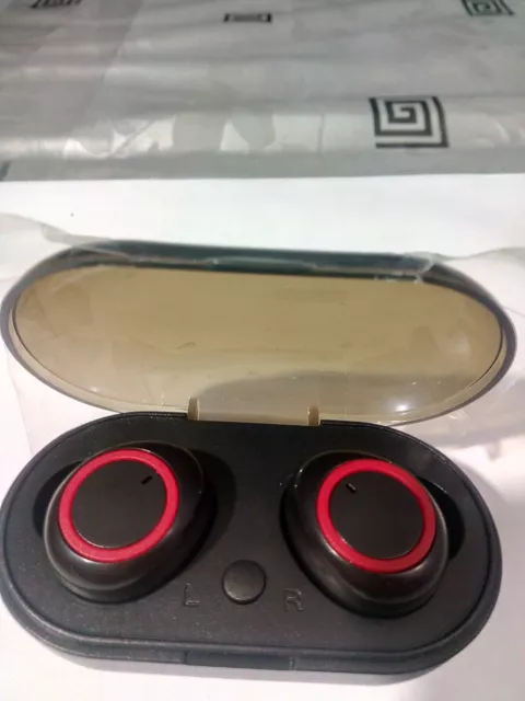 Mini jolis écouteurs Noir/Rouge sans fil BT 5.0 TWS - oreillettes de sport