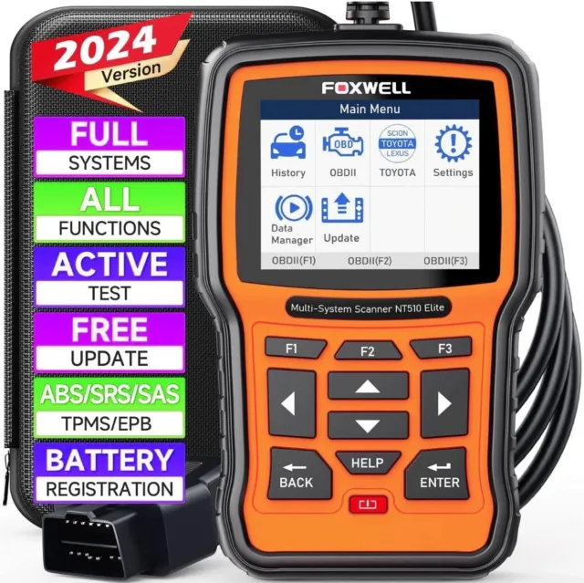 Foxwell NT510 Elite For BMW All System ABS SRS DPF TPMS OBD2 Diagnostic Scanner