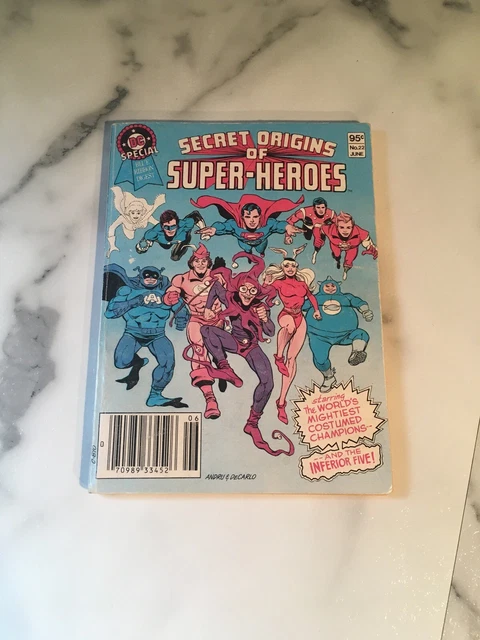 Dc Special Blue Ribbon Digest #22, Secret Origins Of Superheroes, 1982