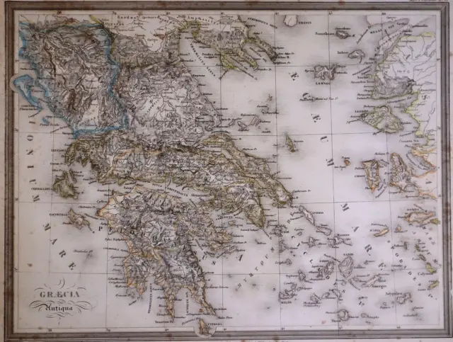 1831 Historical Atlas Map ~ GREECE ~ (10x12)-#1314