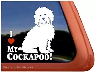 I LOVE MY COCKAPOO dog sticker decal vinyl flyball agility WINDOW CAR VAN