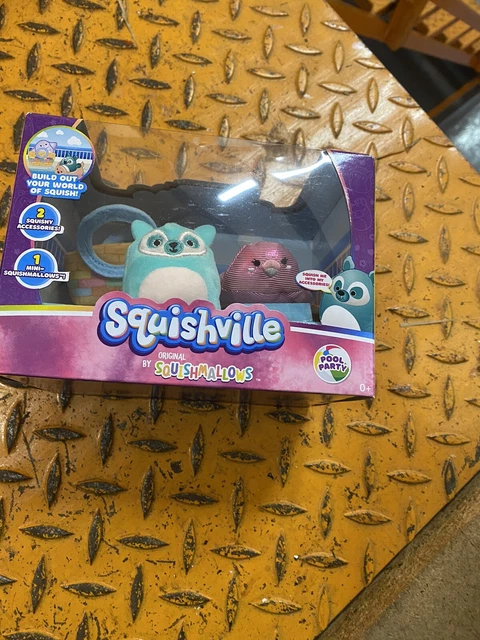 Squishville by Squishmallows Pool Party - 1 Mini Squishmallow & 2 Accessories