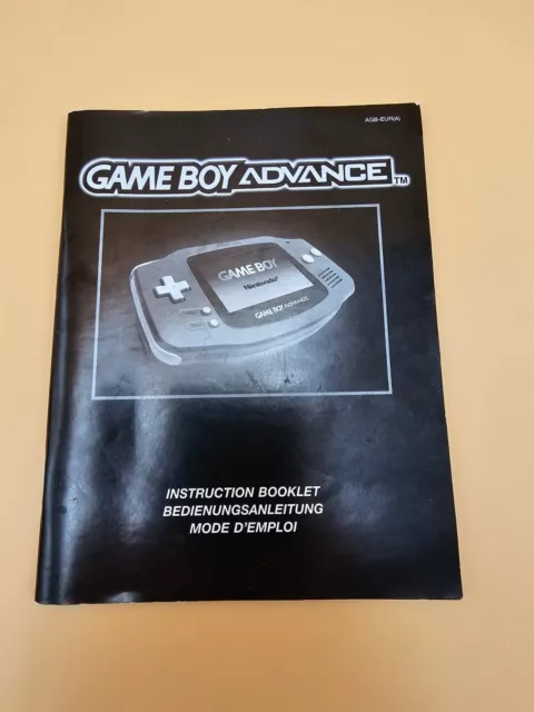 Original Nintendo GameBoy Advance Bedienungsanleitung Anleitung Booklet