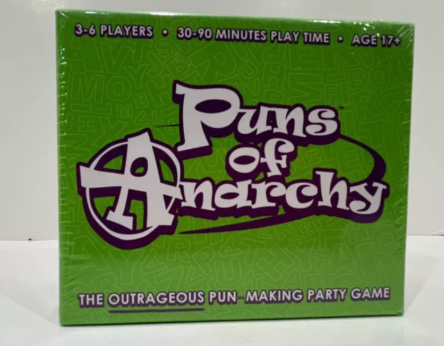 Puns Of Anarchy The Outrageous Pun Making Party Card Game Brand New Sealed