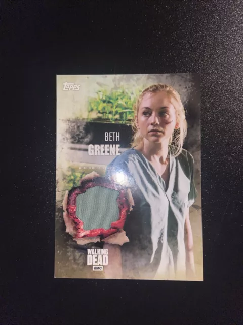 The Walking Dead Trading Card Season 5 Beth Greene Relic