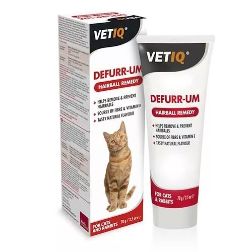 M&C Vetiq Defurr Um Natural Cat Paste Removes Hairball 70g