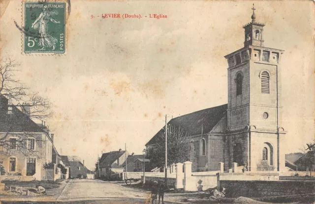 Cpa 25 Levier L'eglise