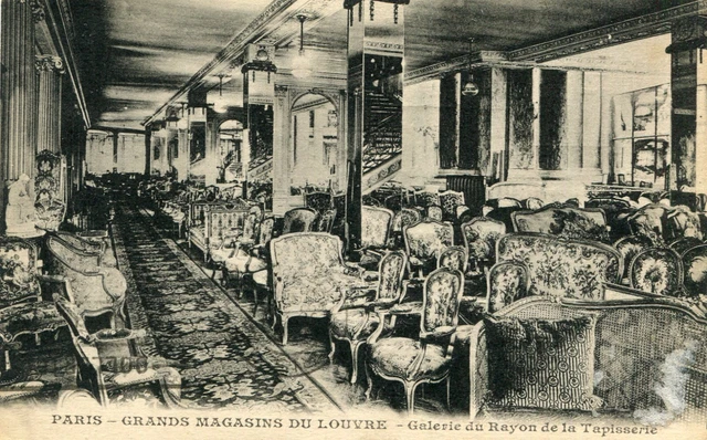 PARIS Grands Magasins du Louvre Rayon Tapisserie Dos commercial Le Puy