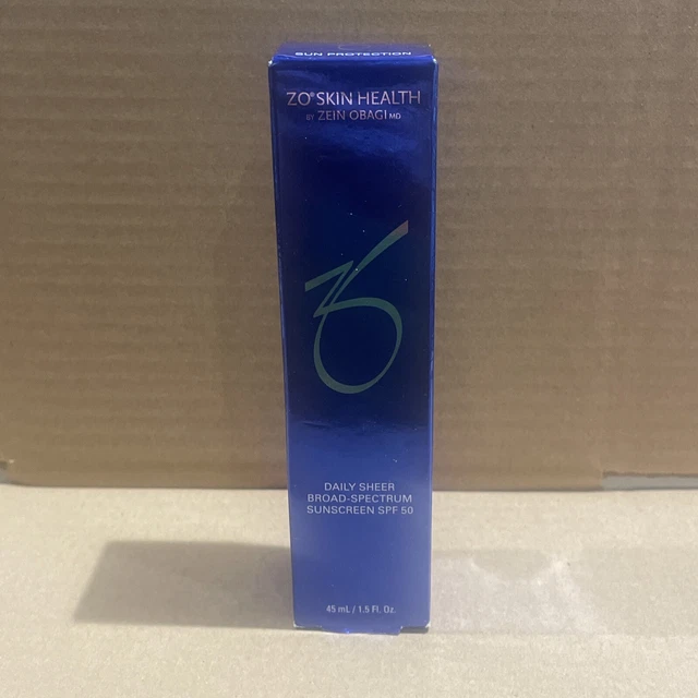 Protector solar transparente diario de amplio espectro ZO Skin Health FPS 50 45 ml - caducidad 7/2024