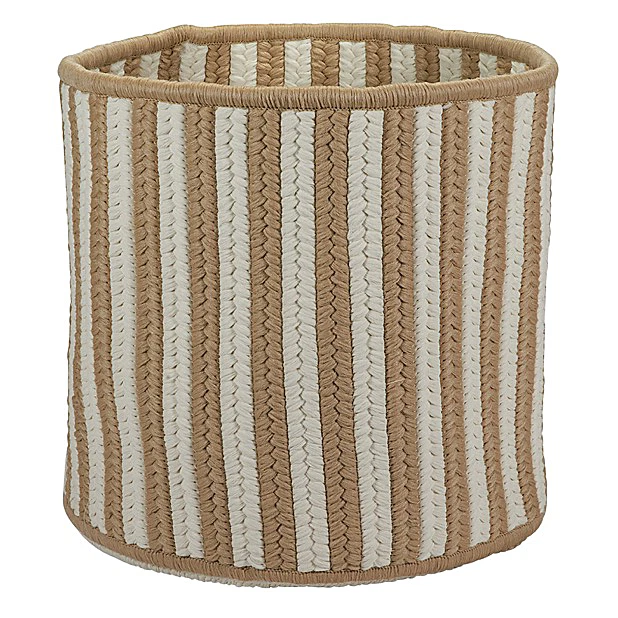 Colonial Mills BJ83A012x010 12 x 12 x 10 in. Baja Stripe Basket, Natural