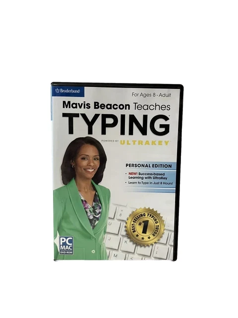 MAVIS BEACON TEACHES Typing Windows PC/MAC Computer Software DVD-ROM ...