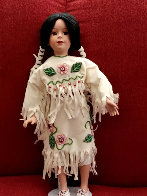 Paradise Galleries Treasury Collection Vintage Native American Doll