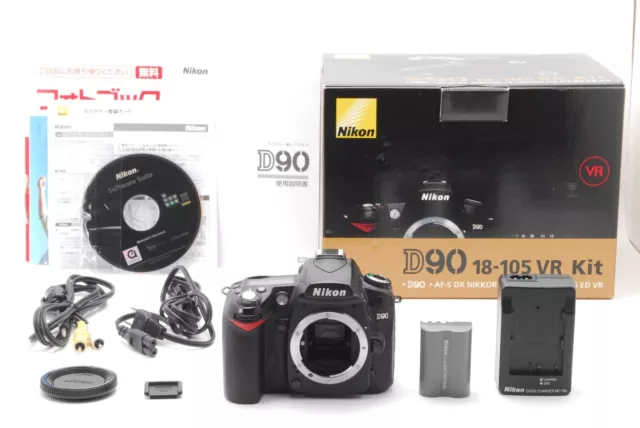 【 NEAR MINT w/BOX 】 Nikon D90 12.3MP DSLR Digital Camera Body Only JAPAN #197