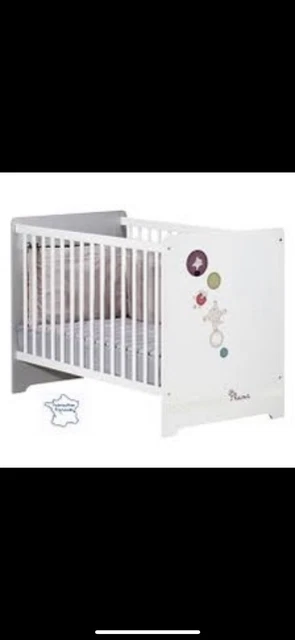 chambre bébé complete évolutive SAUTHON blanc et gris (des la naissance) 