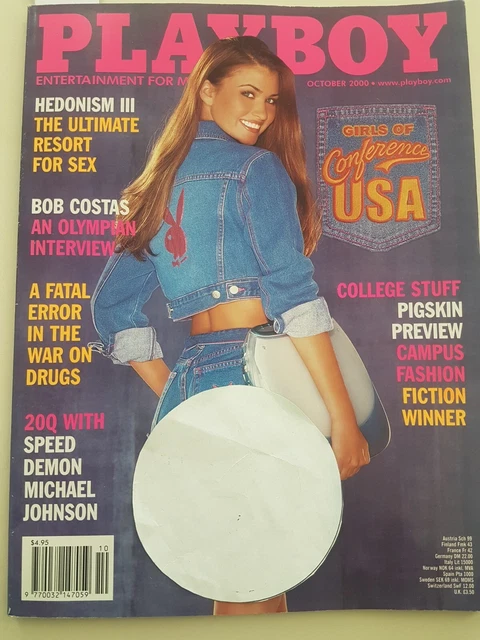 PLAYBOY MAGAZINE OCT. 2000 Nichole Van Croft,Lauren Michelle Hill,Bob