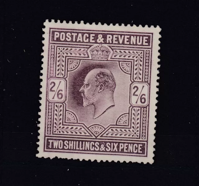 GB KEVII 1902 2s 6d Lilac SG260 MH BP9243