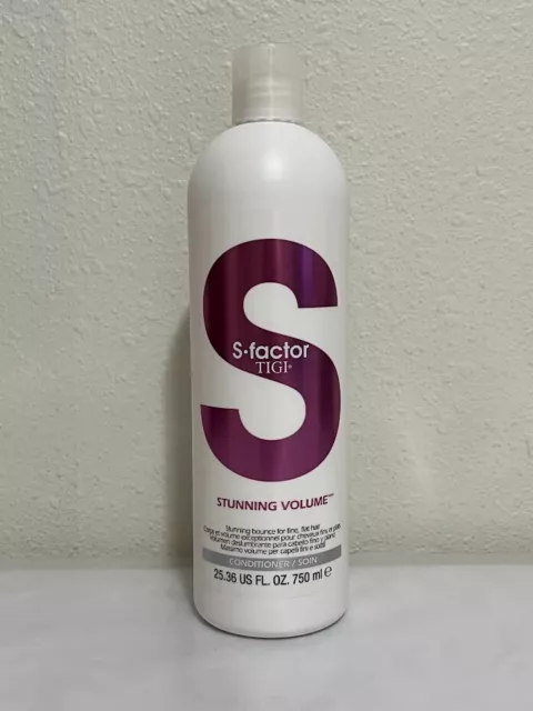 TIGI S-FACTOR  Stunning Volume Conditioner 25.36 oz for Fine  Hair - Color Safe