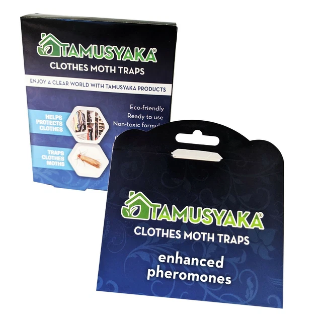 Clothes & Pantry Moth Traps Cashmere Moth Killer, Moth Killer for Wool Rugs