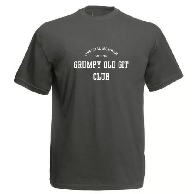 Grumpy old git club - T-shirt da uomo divertente membro ufficiale papà nonno t-shirt top