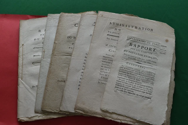 French 18th Century Official Reports & Documents, 99p Start