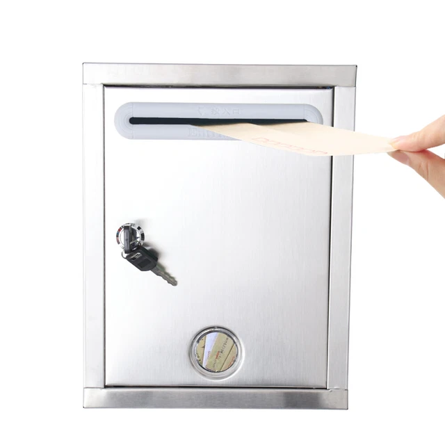 Mountable Box Aluminum Alloy Suggestion Box Lock Donation Box