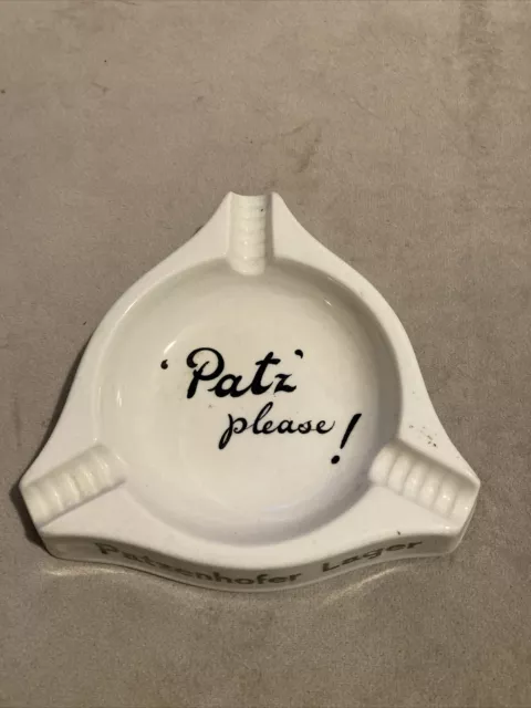 Vintage Patzenhofer Lager Advertising Ashtray