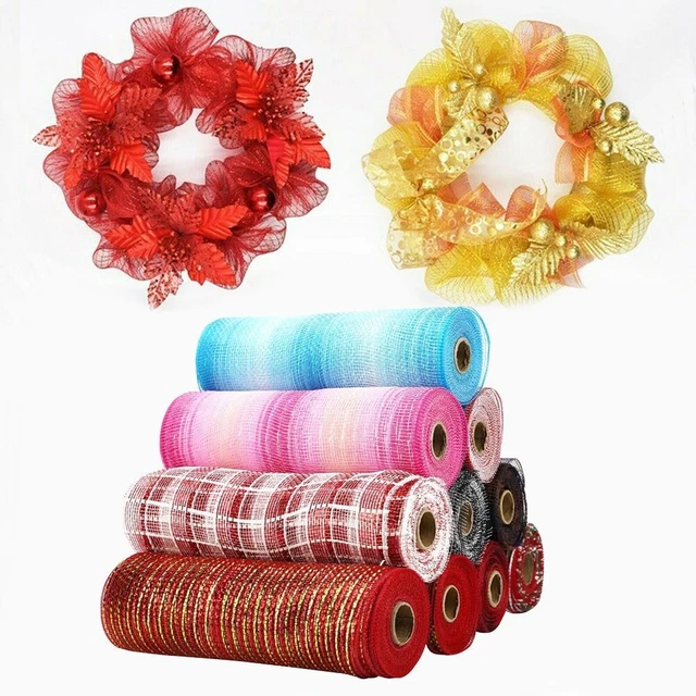 Packing Net Decor Projects Xmas Gift Wrapping Net DIY Ribbon For Making Wreaths