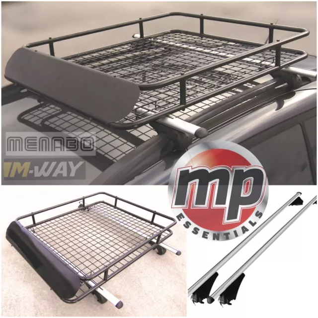 Locking Aluminium Roof Rail Bars & Cargo Rack Tray for Mitsubishi Outlander PHEV
