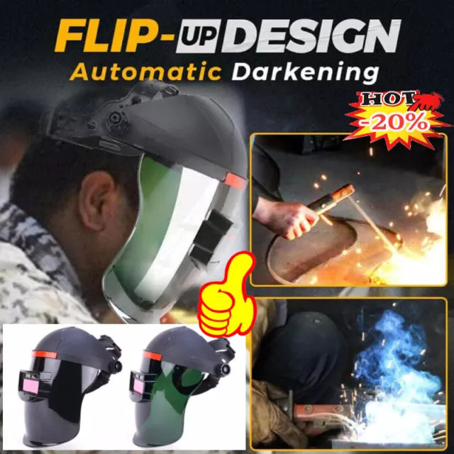 Multifunctional Full-auto Darkening Welding Helmet Grinding Welder Mask New A2