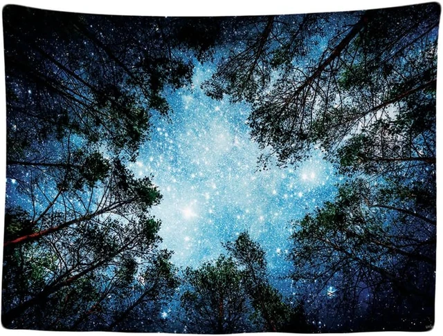 MEKPAM Arazzo Autunno Foresta 150x130cm - Stampa Paesaggio Naturale Per Decorazione Parete