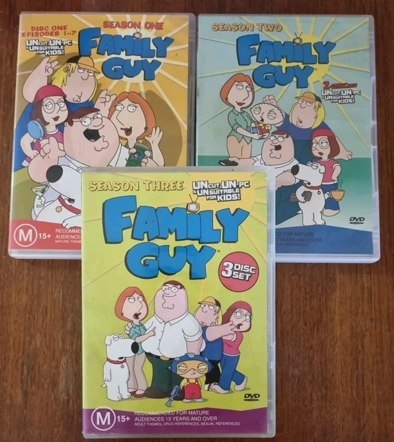FAMILY GUY Season 1,2,3 Vgc 16.46 PicClick AU