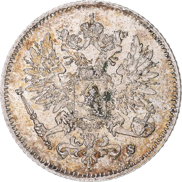 [#1174422] Coin, Finland, Nicholas II, 25 Penniä, 1915, Helsinki, AU, Sil, ver