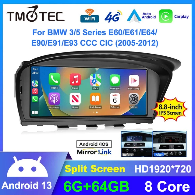 Bmw Radio E46 Für BMW E60 E61 E90 E91 CCC Android 12.0 CarAutoPlay