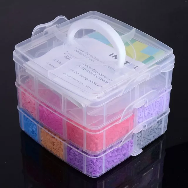 1Box PE DIY Mixed ABC Fuse Perler Hama Beads Kids Toys Ironing Paper Mixed Color