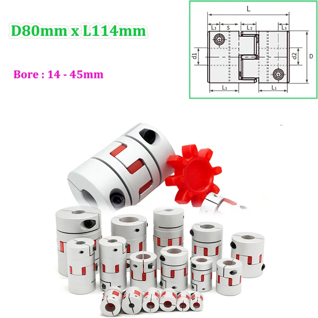 Accouplement Flexible à Mâchoires 8mm à 12mm - Marque Uxcell - Neuf - Origine Chine