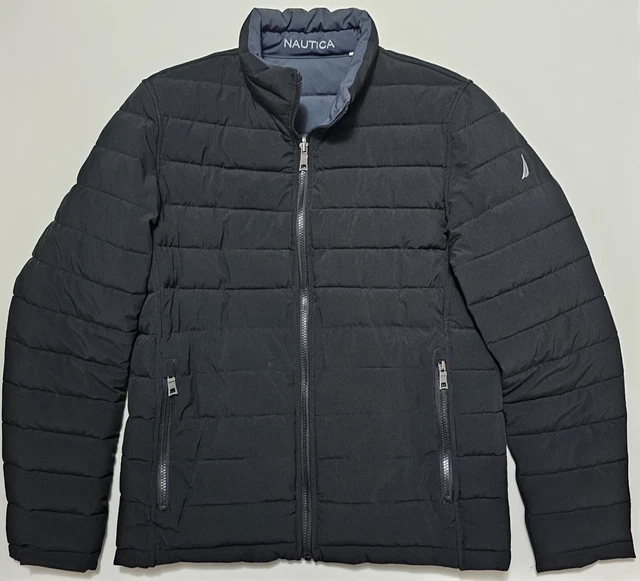 Men's quilted stretch clearance reversible jacket
