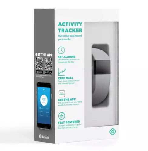 GEMS Bluetooth Activity Tracker (NIB) Alarms, Data Recording, App Compatible