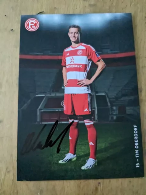 Unikat. Orginales  Autogramm. Düsseldorf. Tim Oberdorf.  Bundesliga. Neu