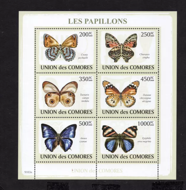 Comoros 2009 mini sheet of stamps Mi#2149-2154 MNH CV=16.8$