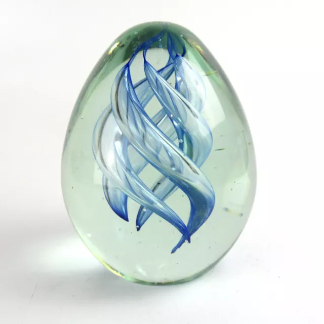 Schöner Glas Briefbeschwerer Murano? Fadenglas Spirale Spiral Paperweight Cool