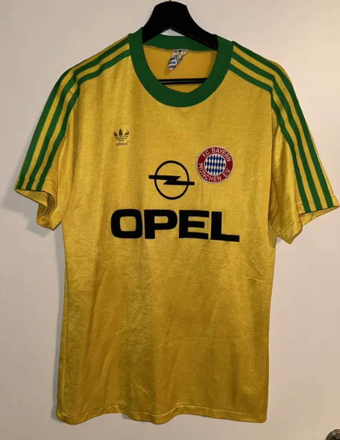 Original Adidas FC Bayern München OPEL Trikot gelb Gr. M 1989/1990 ##RARITÄT##
