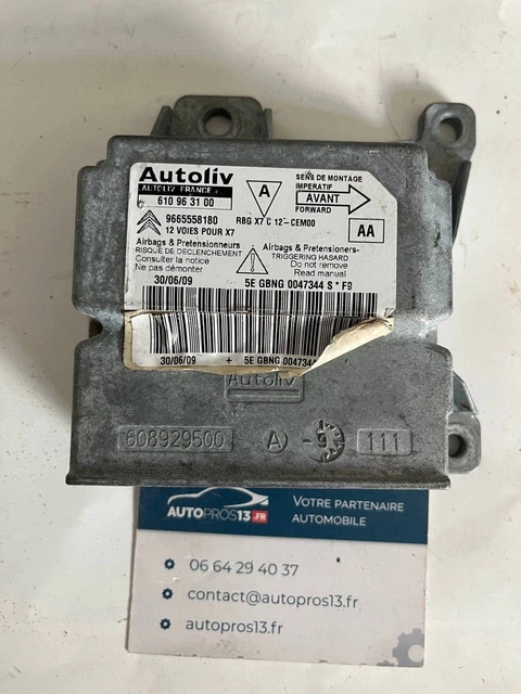 Calculateur Airbag Latéral PEUGEOT 206 - Boîtier ECU Vierge - Pièce Neuve D'origine