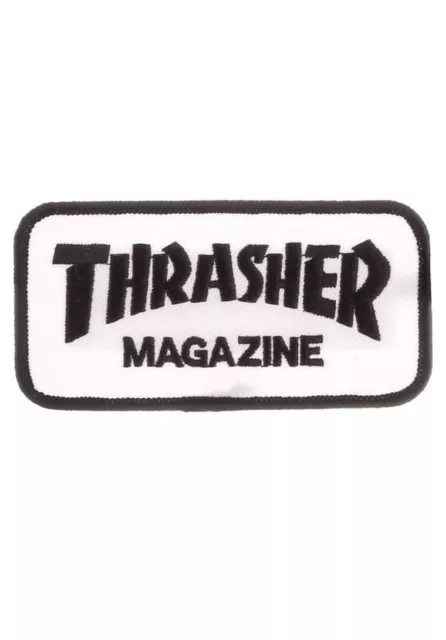 Thrasher Box Logo Patch - Aufnäher white