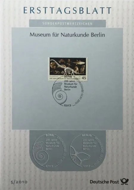 ETB 5/2010 - Mi.-Nr. 2775 - Museum für Naturkunde Berlin