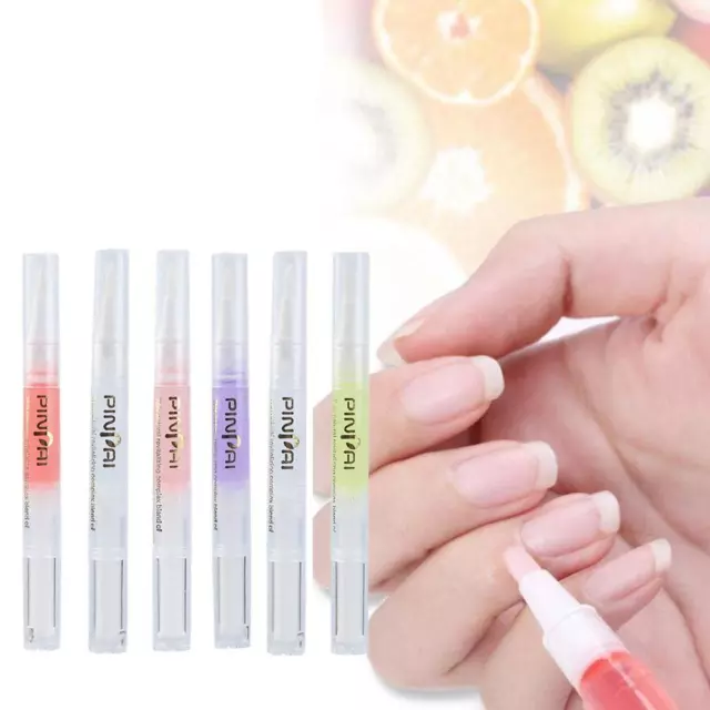Cuticle Oil Pen Brush Nail Nutrition Revitalizer Soften Care Manicure S1R2