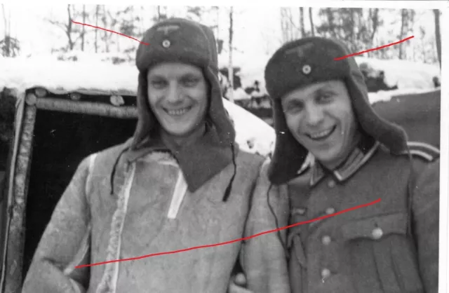 photo allemande WW2 soldats allemands winter kampf hiver 100% originale
